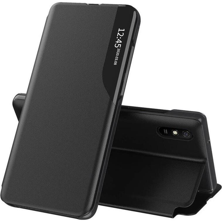 Techsuit - eFold Series - Xiaomi Redmi 9A / Redmi 9AT - Black (Xiaomi Redmi 9A, Xiaomi Redmi 9AT), Cover smartphone, Nero