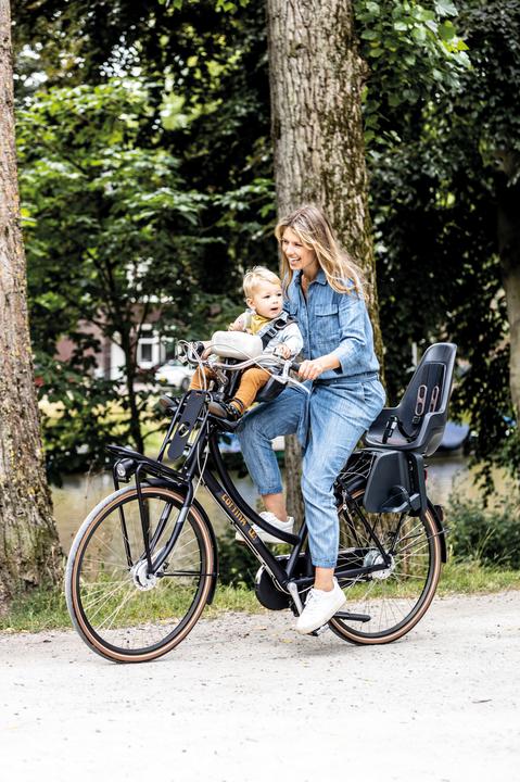 Actual product image bobike Child seat ONE maxi IP & E-BD frame and luggage carrier attachment (Luggage carrier (rear), Seat tube)