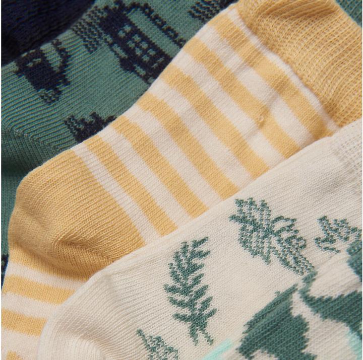 Produktbild Minymo Socken bedruckt 5er Set Oil Blue Gr. 35 - 38 (5er Pack, 35 - 38)