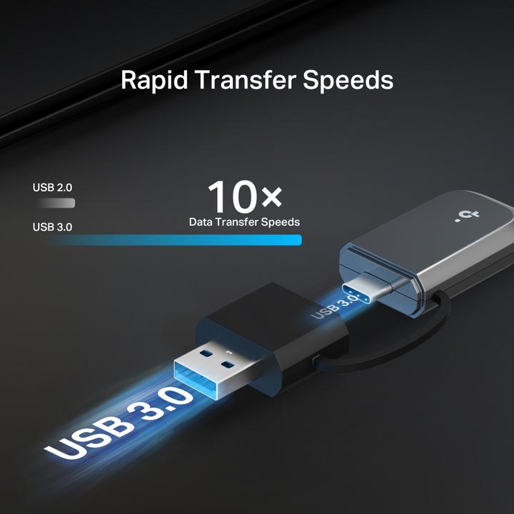 Actual product image TP-Link Archer TBE400U BE6500 Tri-Band Wi-Fi 7 Mini Wireless USB Adapter (USB, USB 3.0, USB-C)