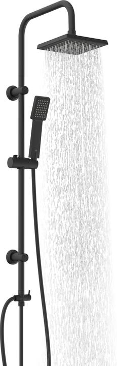 Immagine prodotto Eisl Doccia a pioggia bagno EASY ENERGY soffione doccia nero opaco sistema doccia a pioggia DX12004BL-A