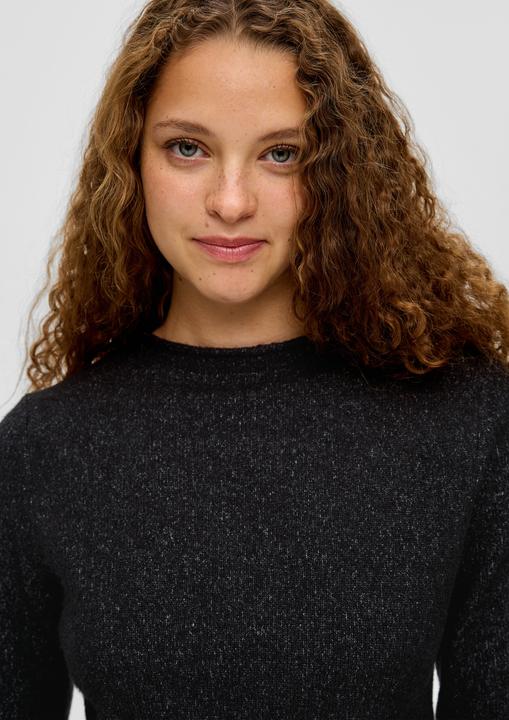 Produktbild s.Oliver Strickpullover Strickpullover mit Rollsaumblende (L)