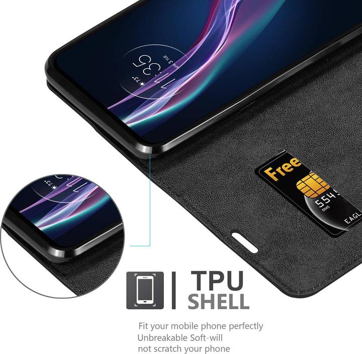 Produktbild Cadorabo Book Invisible Magnet Cover (Motorola One Fusion+)