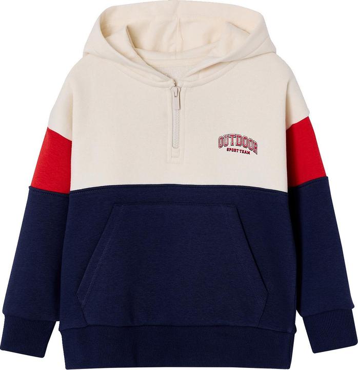 Produktbild Vertbaudet Kapuzensweatshirt Jungen im Colorblock-Look, Recycling-Polyester (110)