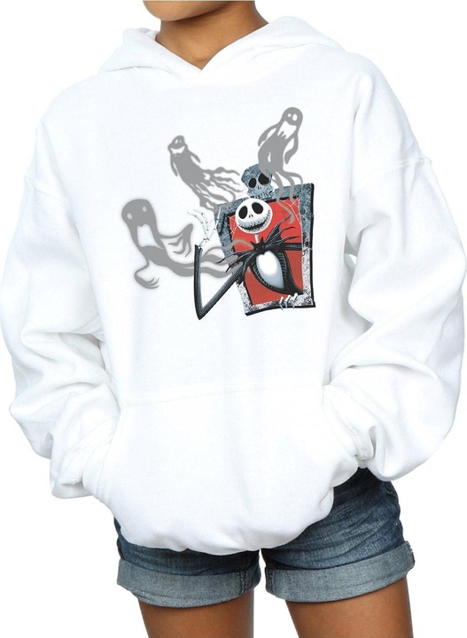 Actual product image Disney Girls Nightmare Before Christmas Ghosts Of Jack Hoodie (116)