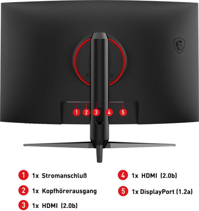 Image du produit MSI Optix G321CQPDE E2 (2560 x 1440 pixels, 31.50")