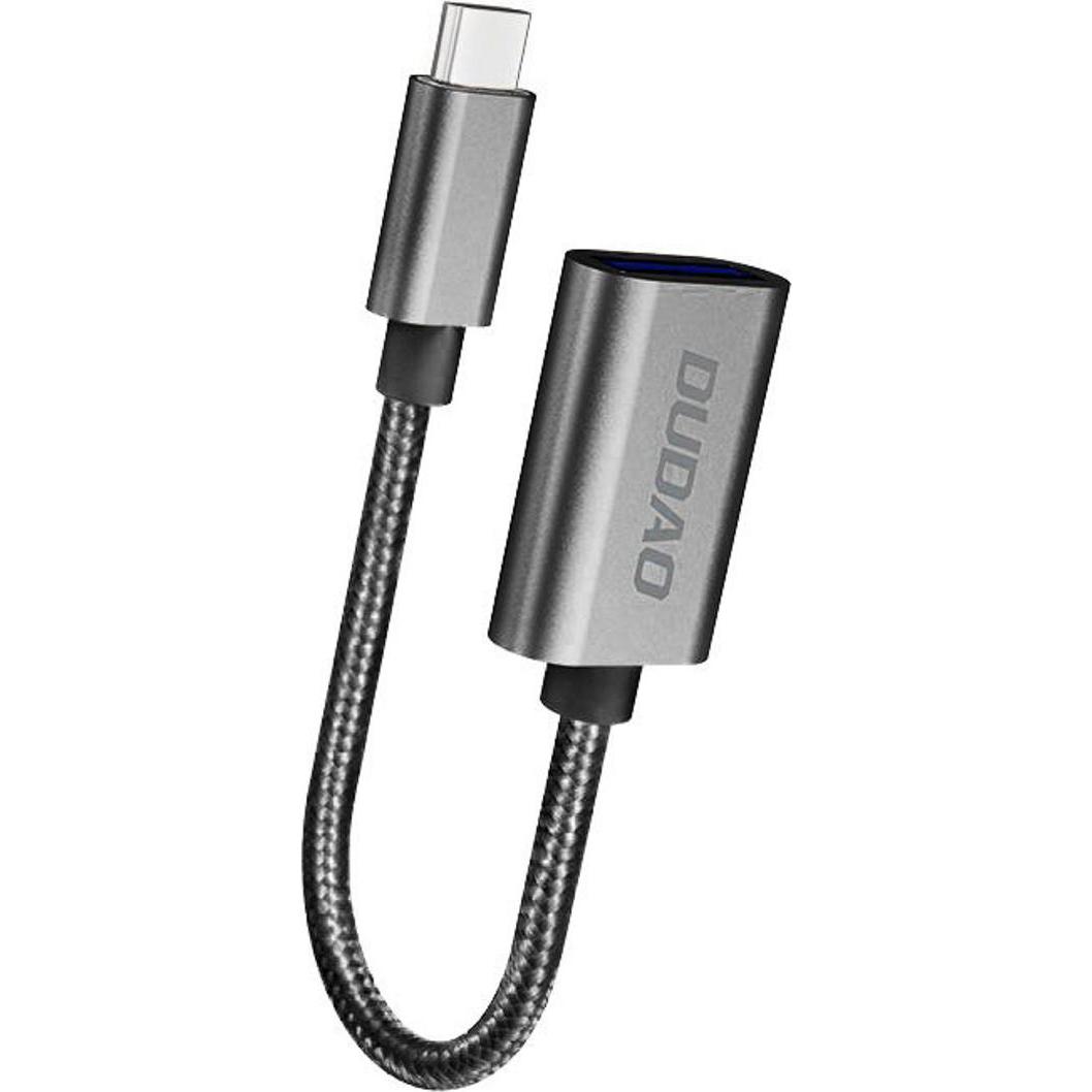 Dudao L15T OTG-Adapter USB-C - USB-A - Grau (USB 2.0), Cavo USB