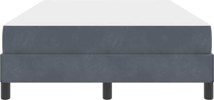 Image du produit vidaXL Boxspringbett Mit Matratze Samt Dunkelgrau (120 x 210 cm)