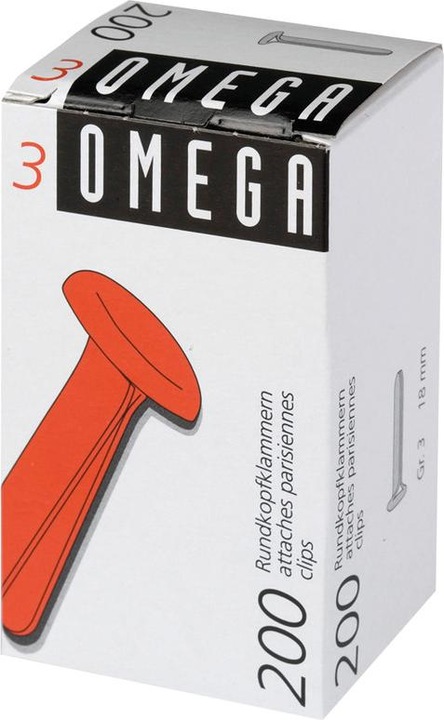 Image du produit Omega Pinces à tête ronde (200 x)