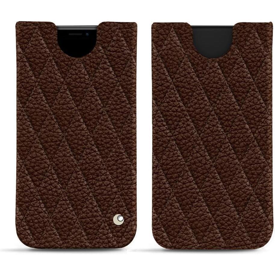 Noreve Lederschutzhülle (Apple iPhone XR), Smartphone Hülle, Braun