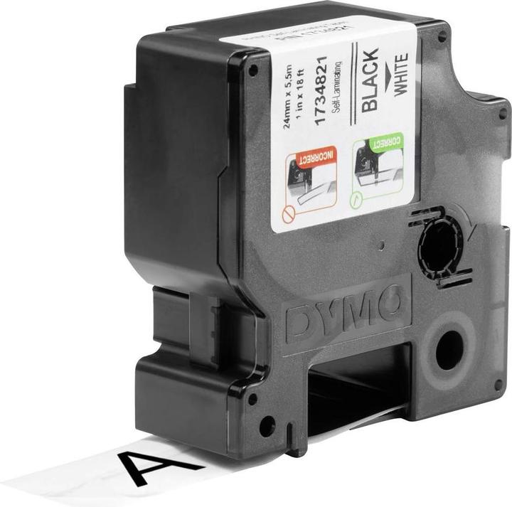 Produktbild Dymo Rhino selbstlaminierendes Vinylband (2.40 cm, Weiss)