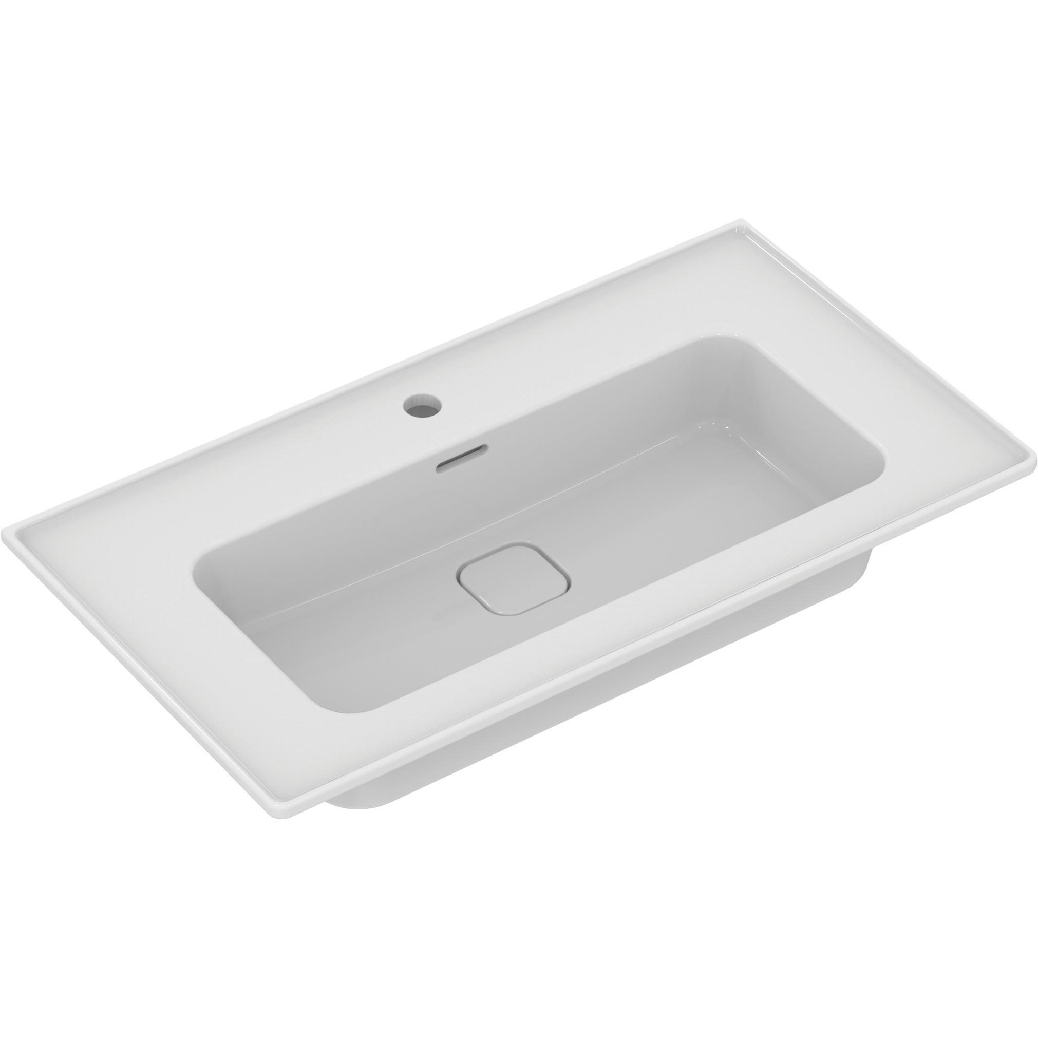 Ideal Standard, Waschbecken, IDS Möbelwaschtisch STRADA II 840x460x180mm weiss I+ (460 mm, 840 mm)