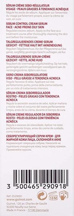 Immagine prodotto Guinot AcniLogic Siero intelligente per il controllo del sebo 30ml (30 ml)