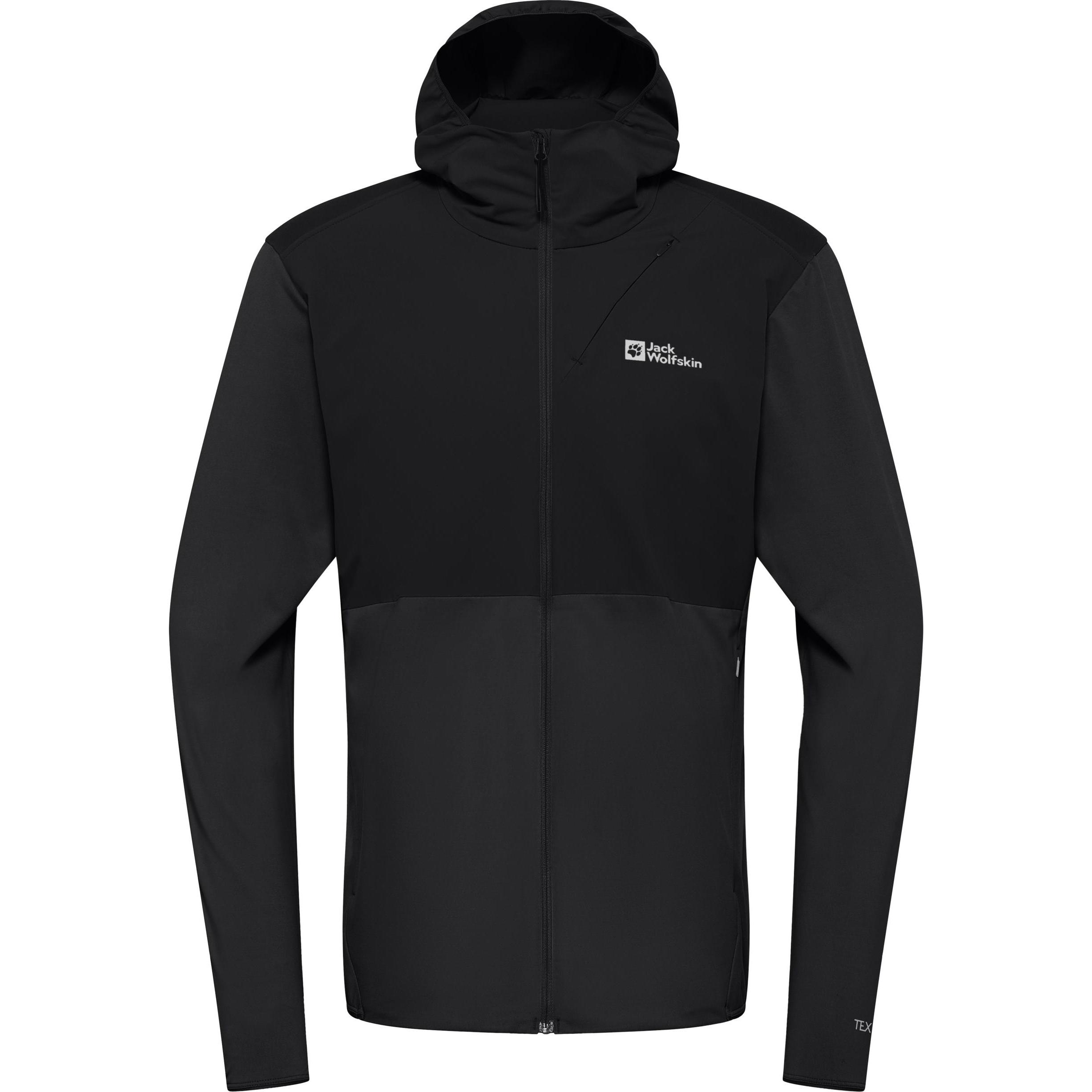 Jack Wolfskin, Herren, Jacke, Prelight Trail Hoody M (M), Schwarz, M