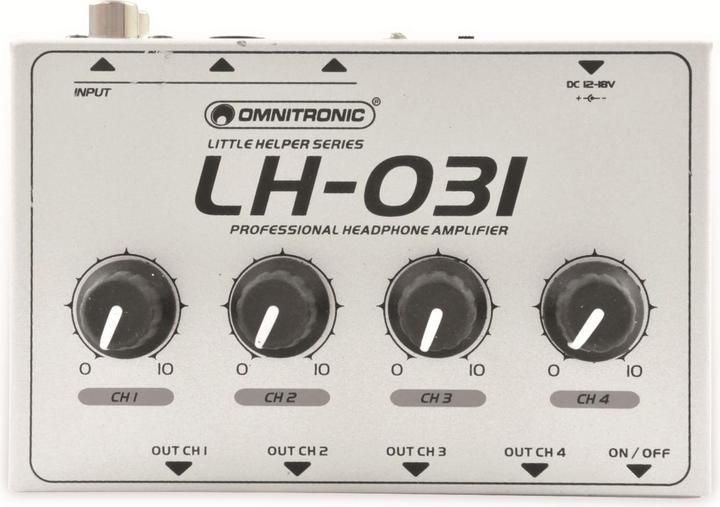 Actual product image Omnitronic LH031 Headphone amplifier