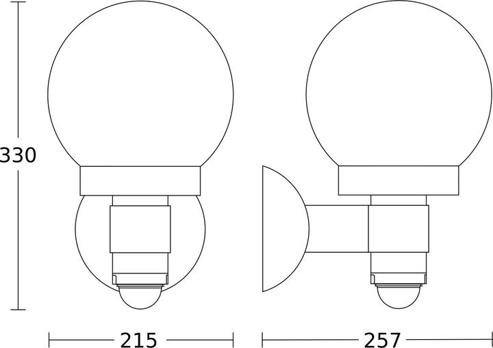 Actual product image Steinel Sensor lamp L (E27, IP44)