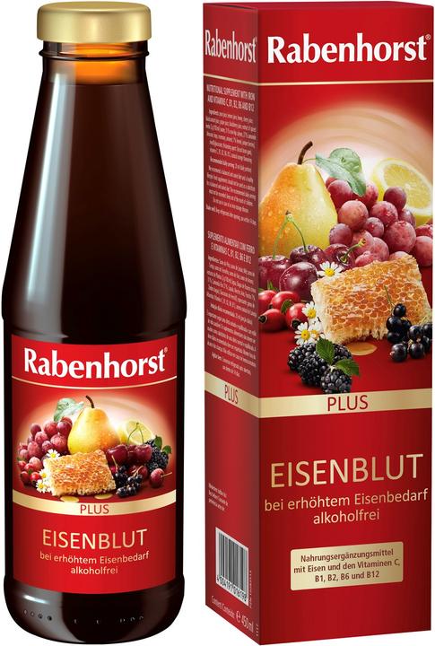 Immagine prodotto Vitaminplus Rabenhorst Ferro Sangue plus 450 ml (1 Pezzo/i, Liquido, 820 g)