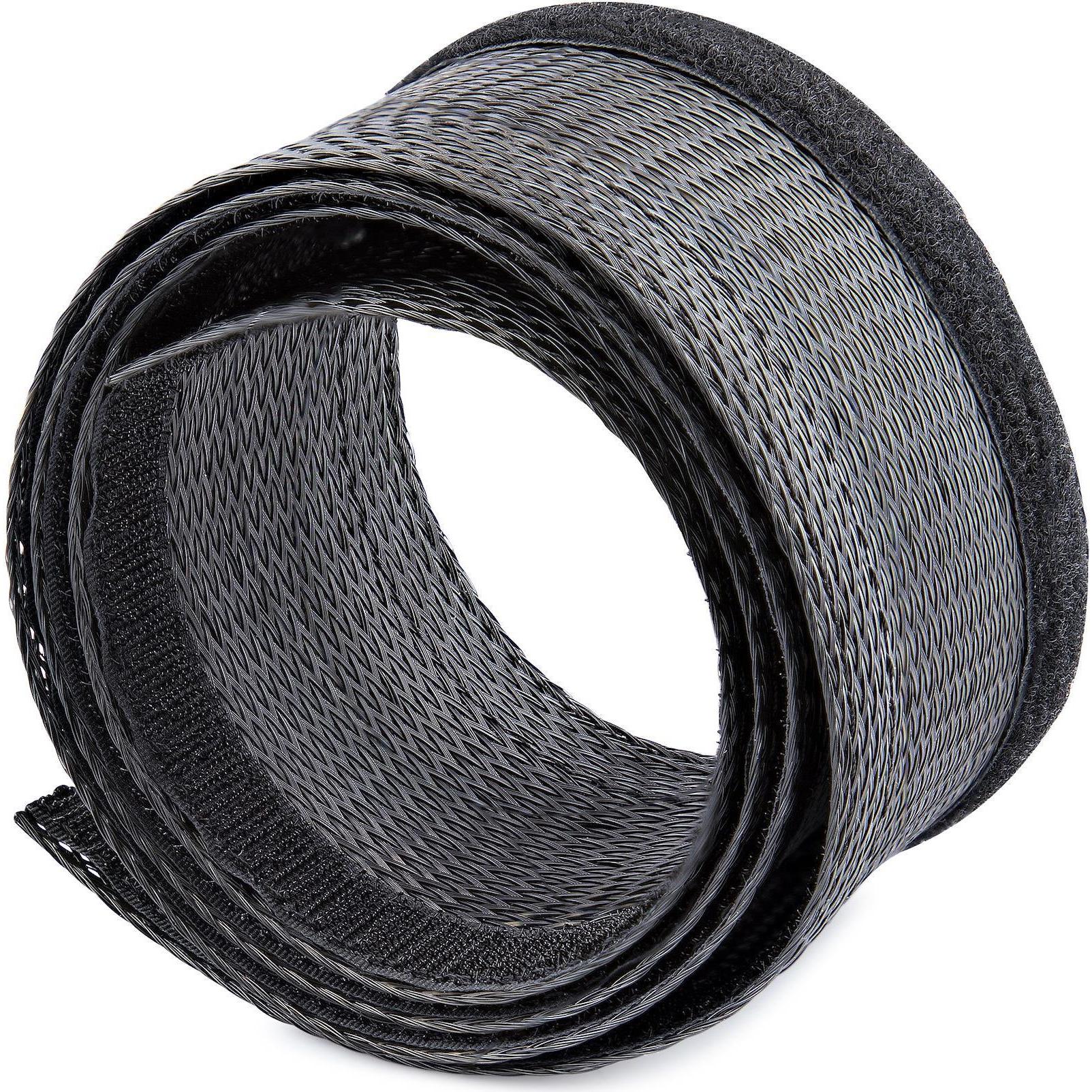 StarTech, Kabelschutz + Kabelführung, com WKSTNCMFLX, Kabelmuffe, Nylon, Polyester, Schwarz (Kabelschlauch, 3000 mm)