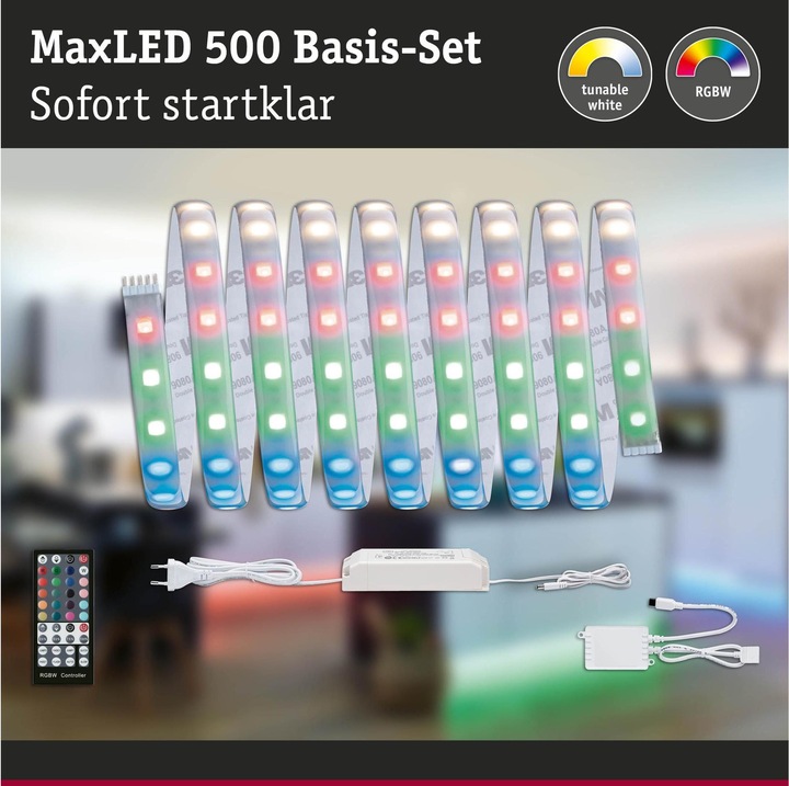 Image du produit Paulmann Kit MaxLED 500 Stripe (RGBW, 300 cm, Intérieur)