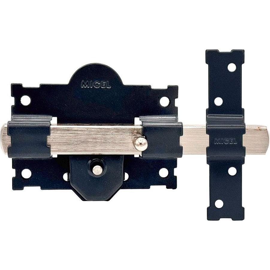 Micel, Serratura + Cilindro di chiusura, Crr06 105b/50 mm overlay lock painted grey keyed equally mastered