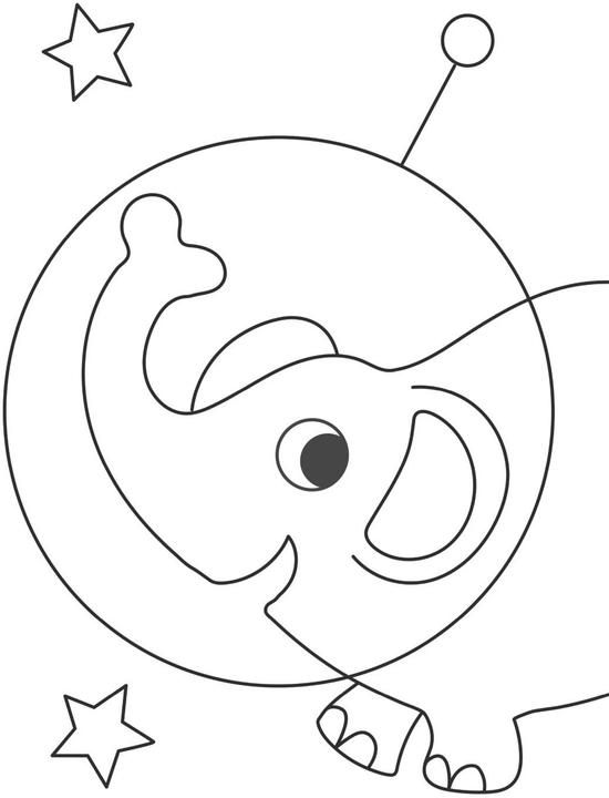 Actual product image My first big colouring book: In Space