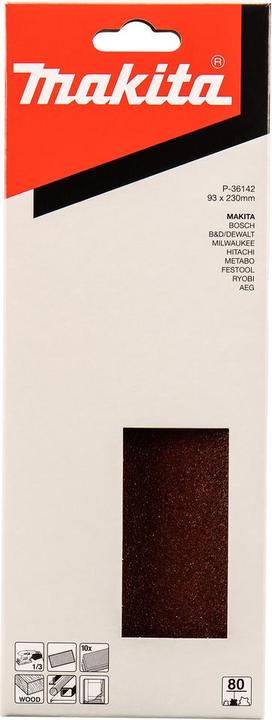 Immagine prodotto Makita Carta abrasiva 93x230mm K80 (80)