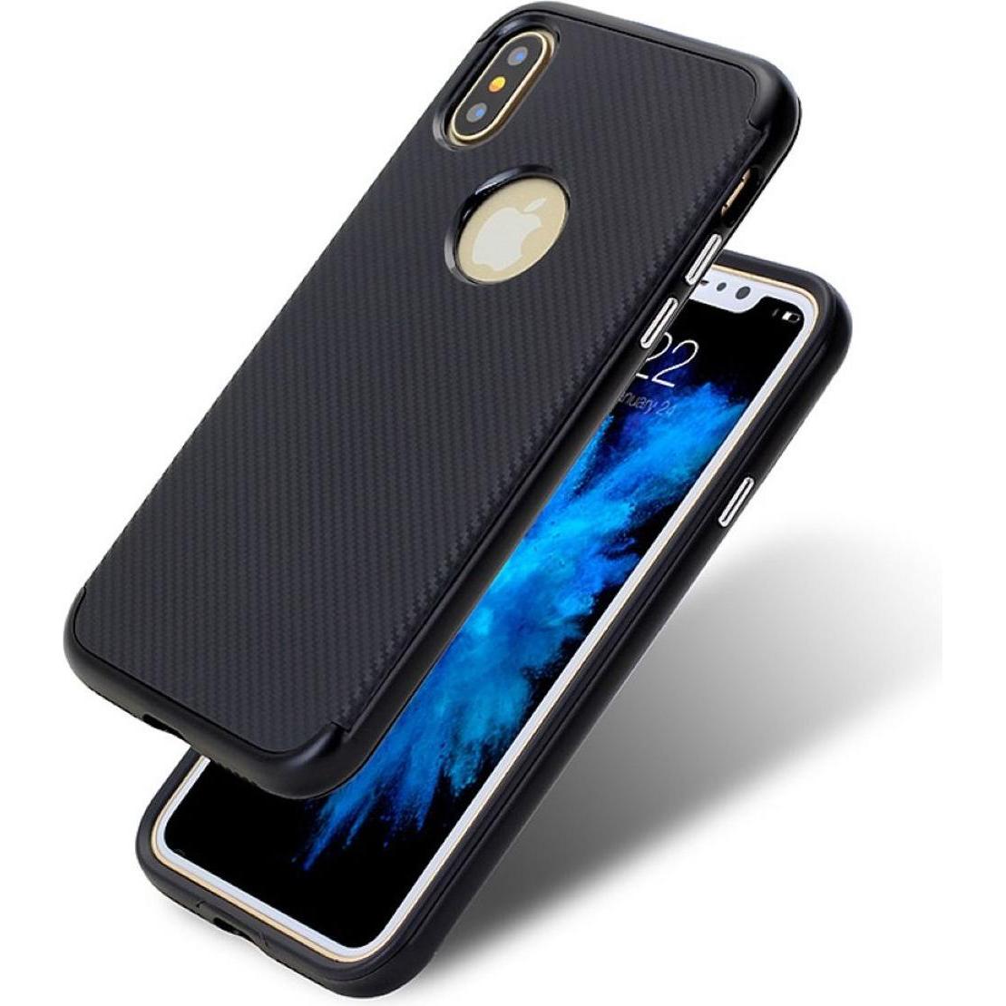 König Design Apple iPhone X / XS Hülle Case Handy Cover Schutz Tasche Schutzhülle Schwarz (Apple iPhone XS), Smartphone ...