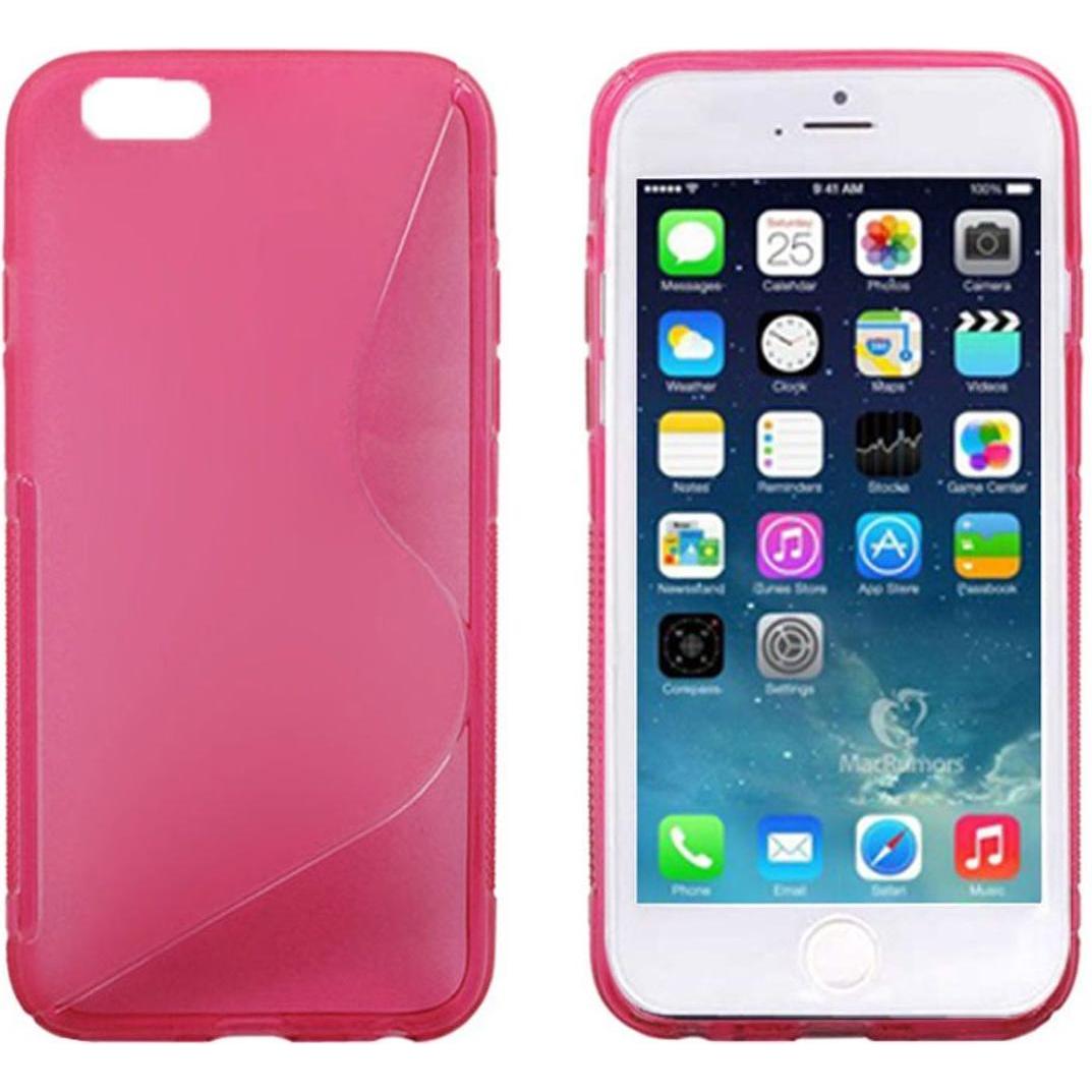 König Design Handyhülle TPU Case für Handy Apple iPhone 6 (4,7 Zoll) pink (Apple iPhone 6), Smartphone Hülle, Rosa