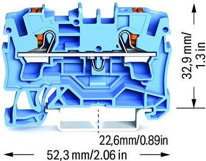 Produktbild Wago Durchgangsklemme 6.20 mm Push-