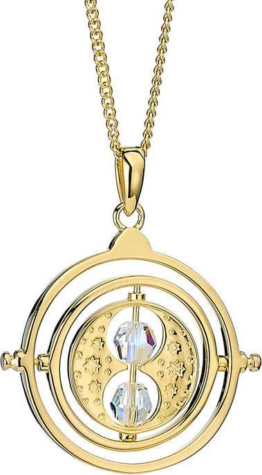 Image du produit Carat Shop Harry Potter pendentif et collier plaqué or Retourneur de Temps (Argent sterling doré avec cristaux véritables)