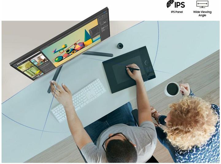 Actual product image Samsung ECRAN 24 S24C332GAU NOIR 1920X1080 IPS 16:9 1MS 250CD/M 100HZ 1000:1 1 (1920 x 1080 pixels, 24")