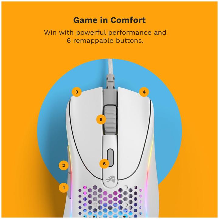 Actual product image Glorious PC Gaming Race Glorious Model D 2 gaming mouse - white