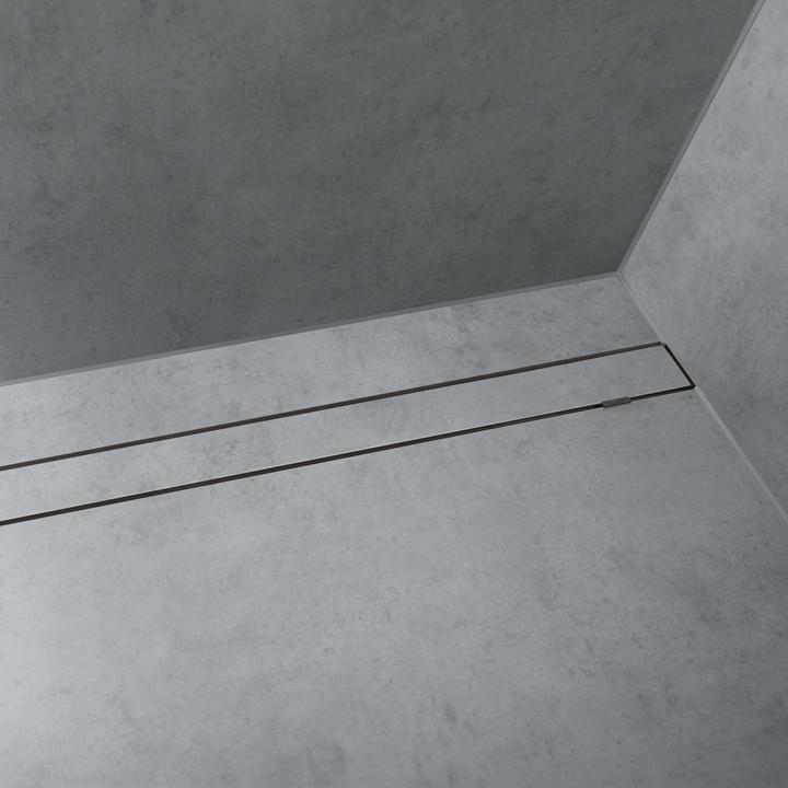 Actual product image hansgrohe HG shower channel RainDrain Rock ready set, can be shortened and tiled 1200mm (1200 mm)