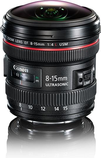 Canon EF 8-15mm f/4L Fisheye USM (Canon EF, Full-frame)