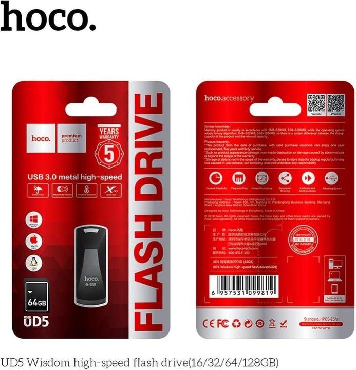 Produktbild Hoco Speicherkarten pendrive UD5 64GB USB3.0 (64 GB, USB-A)
