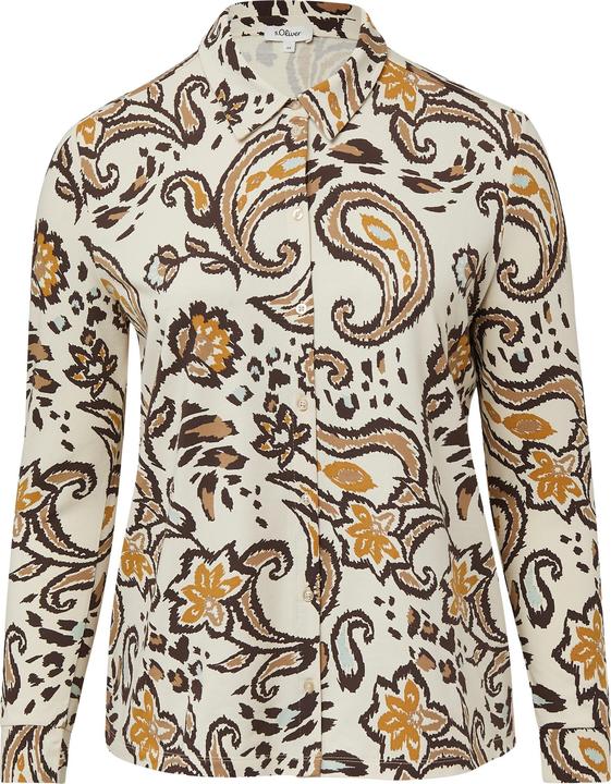 Immagine prodotto s.Oliver T-Shirt Elastische Hemdbluse aus Jersey (48)