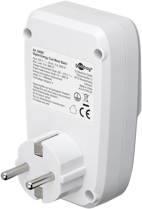 Actual product image Goobay Digital Energy Cost Meter Basic