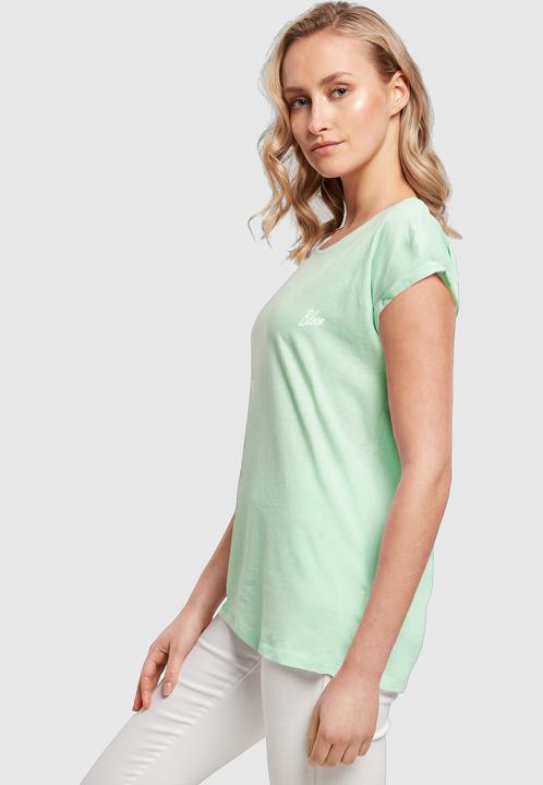 Produktbild Merchcode Ladies Flowers Bloom Extended Shoulder Tee - 113661 (XS)