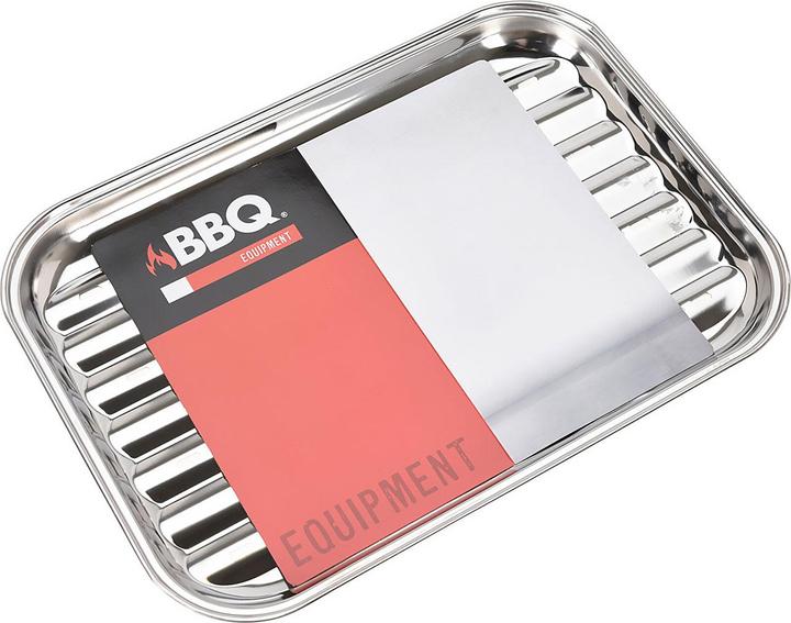 Actual product image BBQ Collection Set of 2 grill plates, stainless steel