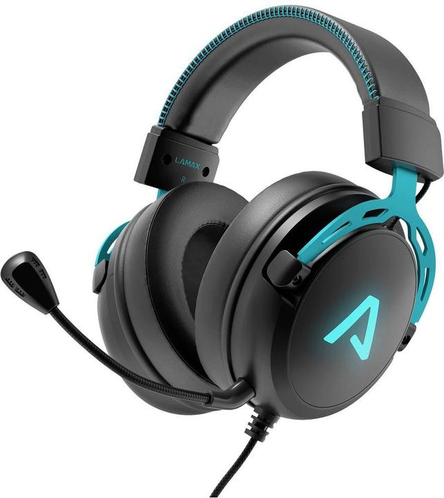 Lamax LMXHDE1 hoofdtelefoon/hoofdtelefoon Wired Head-band Gaming Zwart (Bedraad)