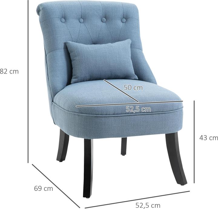 Immagine prodotto Homcom Poltrona relax con cuscino per lo schienale