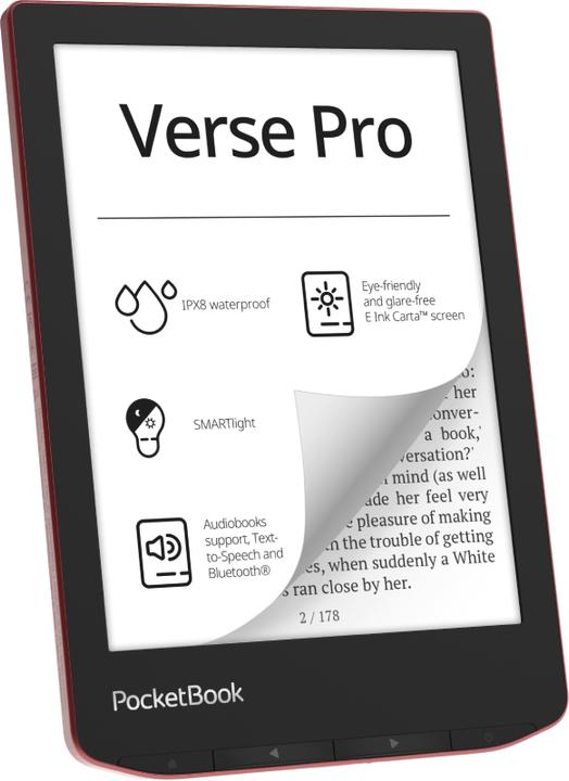 Produktbild PocketBook Verse Pro (6", 16 GB, Passion Red)