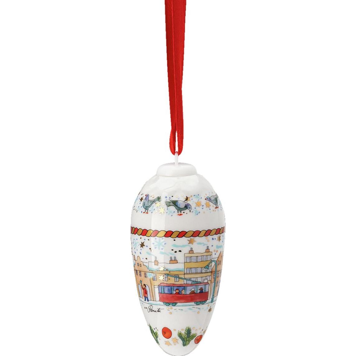 Hutschenreuther, Christbaumschmuck, Weihnachtszapfen Porzellan (1 -teilig)