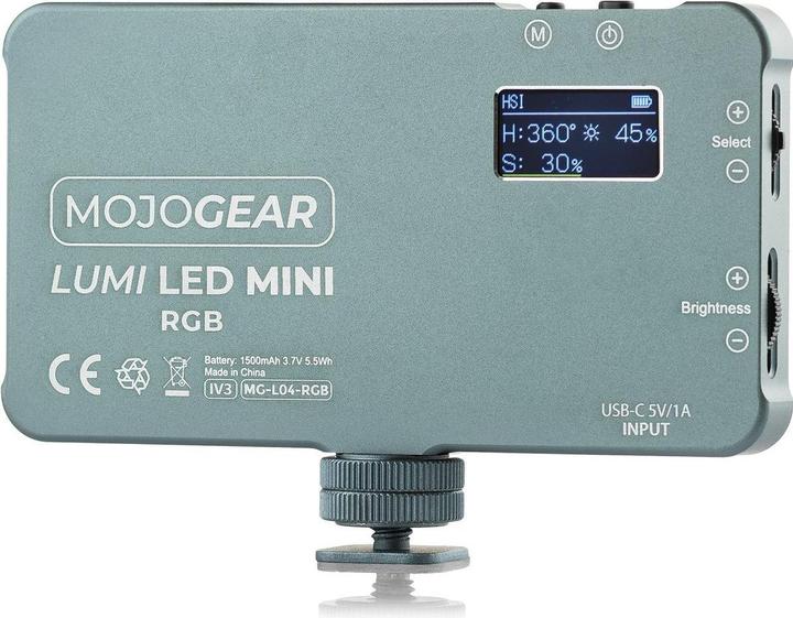 Productafbeelding Mojogear Lumi LED Mini 6.5W - RGB (MG-L04-RGB) (Videolicht)