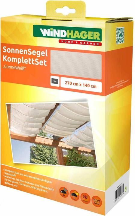 Immagine prodotto Windhager Seilspannmarkiese Set (270 x 140 cm)