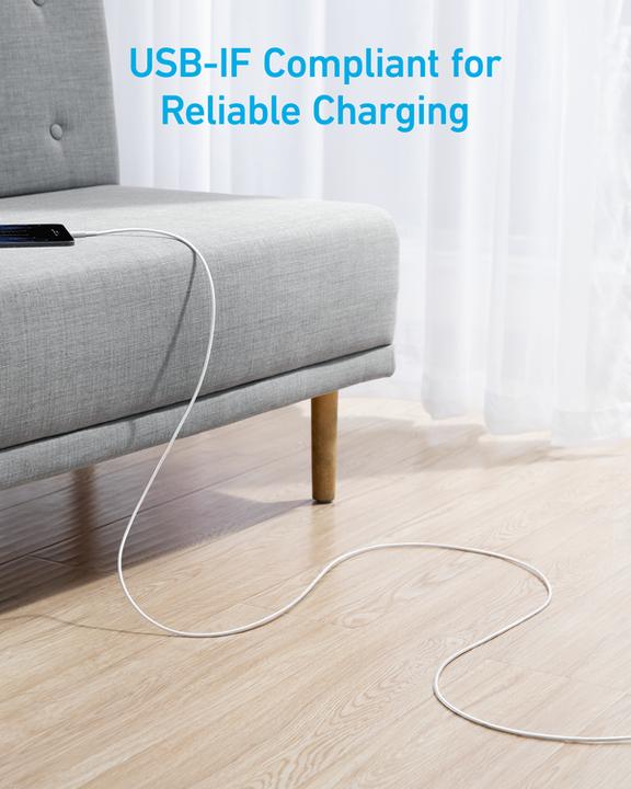 Immagine prodotto Anker CAVO 322 USB-A A USB-C 1,8M BLANCO (1.80 m, USB 2.0, 45 W)