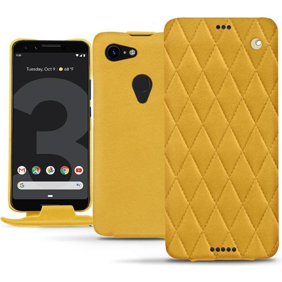 Thumbnail - Noreve Lederschutzhülle vertikal (Google Pixel 3 XL), Smartphone Hülle, Orange