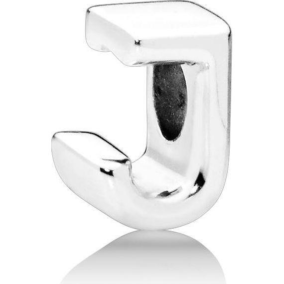 Pandora, Ciondolo collana, Letter J Charm, (Argento)