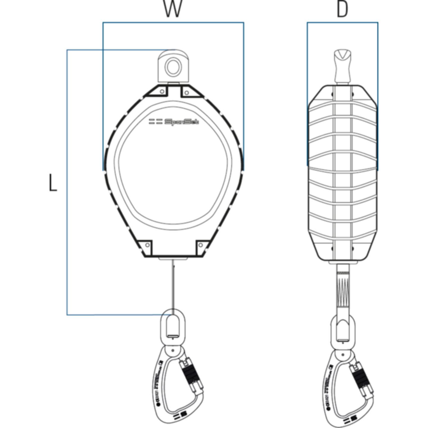 SpanSet Höhensicherungsgerät (Höhensicherungsgerät) (HBP 3,5)