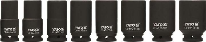 Actual product image Yato NASADKI UDAROWE DŁUGIE 3/4" 8 elem. 22-41mm 1155